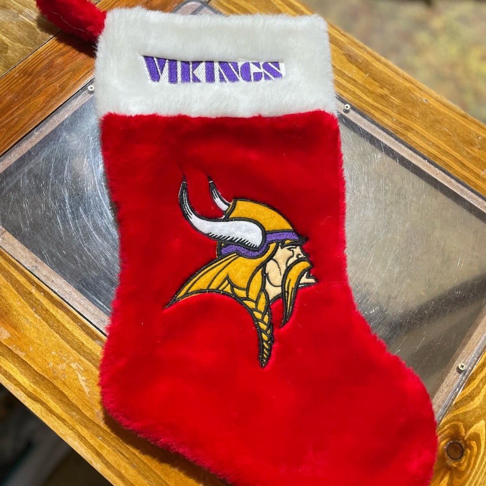 Vintage MN Vikings Holiday Stocking